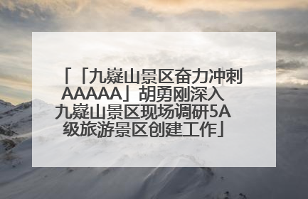 「九嶷山景区奋力冲刺AAAAA」胡勇刚深入九嶷山景区现场调研5A级旅游景区创建工作