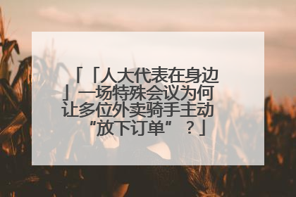 「人大代表在身边」一场特殊会议为何让多位外卖骑手主动“放下订单”？