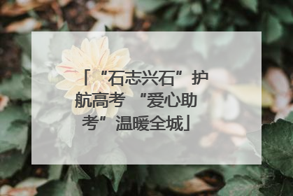“石志兴石”护航高考 “爱心助考”温暖全城