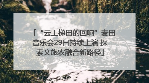 “云上梯田的回响”麦田音乐会29日持续上演 探索文旅农融合新路径