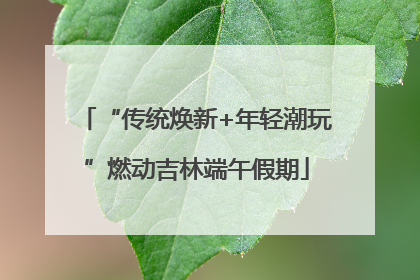 “传统焕新+年轻潮玩”燃动吉林端午假期