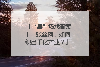 “县”场找答案丨一张丝网，如何织出千亿产业？