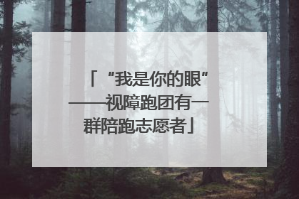 “我是你的眼”——视障跑团有一群陪跑志愿者
