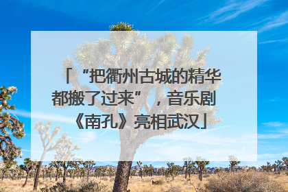 “把衢州古城的精华都搬了过来”，音乐剧《南孔》亮相武汉