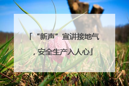 “新声”宣讲接地气，安全生产入人心