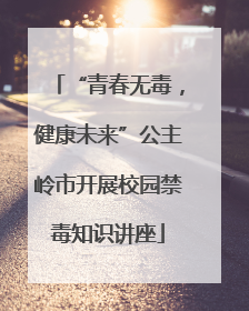 “青春无毒，健康未来”公主岭市开展校园禁毒知识讲座