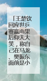 王楚钦回应世乒赛赢雨果后仰天大笑，称自己在马龙、樊振东面前是小孩，巴黎奥运被孙颖莎带着打