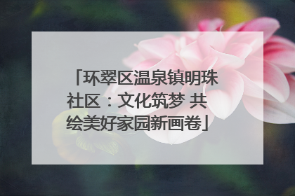 环翠区温泉镇明珠社区：文化筑梦 共绘美好家园新画卷