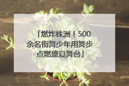 燃炸株洲！500余名街舞少年用舞步点燃盛夏舞台
