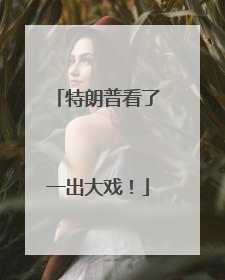 特朗普看了一出大戏！