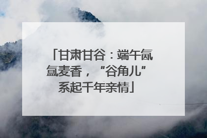 甘肃甘谷：端午氤氲麦香，“谷角儿”系起千年亲情