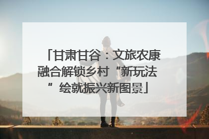 甘肃甘谷：文旅农康融合解锁乡村“新玩法”绘就振兴新图景