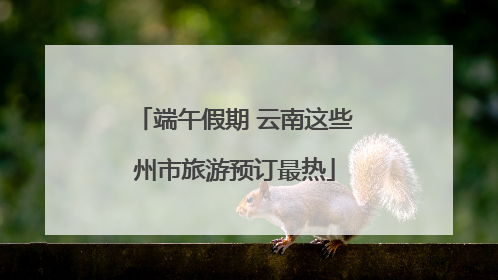 端午假期 云南这些州市旅游预订最热