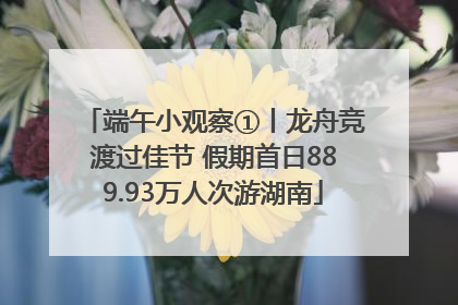 端午小观察①丨龙舟竞渡过佳节 假期首日889.93万人次游湖南
