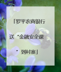 罗平农商银行送“金融安全课”到村寨