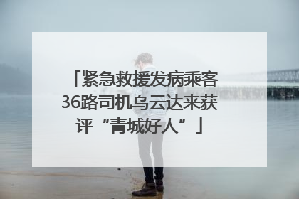 紧急救援发病乘客 36路司机乌云达来获评“青城好人”