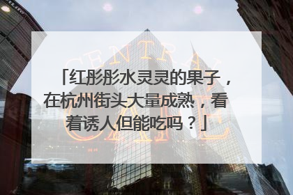 红彤彤水灵灵的果子，在杭州街头大量成熟，看着诱人但能吃吗？