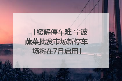 缓解停车难 宁波蔬菜批发市场新停车场将在7月启用