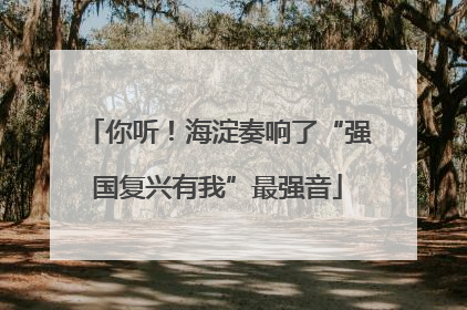 你听！海淀奏响了“强国复兴有我”最强音