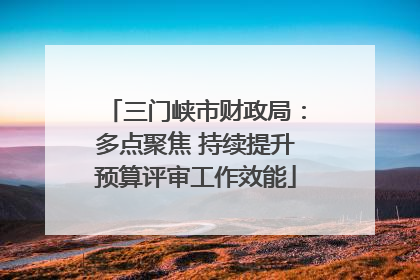 三门峡市财政局：多点聚焦 持续提升预算评审工作效能