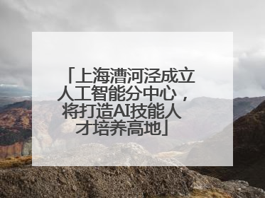 上海漕河泾成立人工智能分中心，将打造AI技能人才培养高地