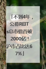 不到4年，公募REITs总市值首破2000亿！沪市占比达67%