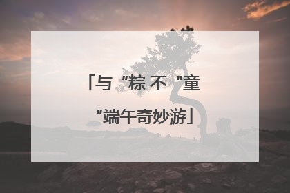 与“粽 不“童“端午奇妙游