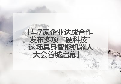 与7家企业达成合作、发布多项“硬科技”，这场具身智能机器人大会蓉城启幕