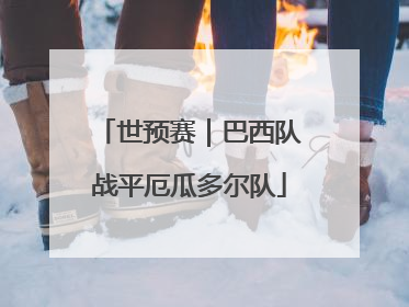 世预赛｜巴西队战平厄瓜多尔队