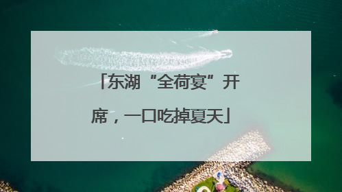 东湖“全荷宴”开席，一口吃掉夏天