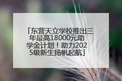 东营天立学校推出三年最高18000元助学金计划！助力2025级新生扬帆起航