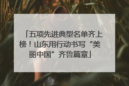 五项先进典型名单齐上榜！山东用行动书写“美丽中国”齐鲁篇章