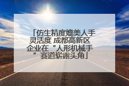 仿生精度媲美人手灵活度 成都高新区企业在“人形机械手”赛道崭露头角