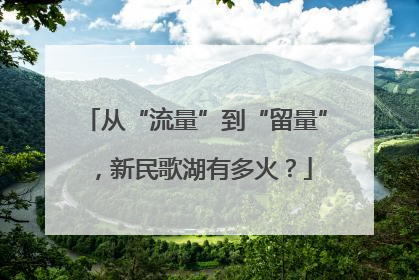 从“流量”到“留量”，新民歌湖有多火？
