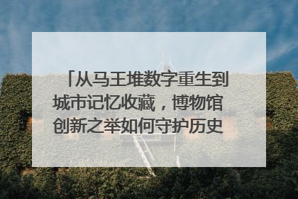 从马王堆数字重生到城市记忆收藏，博物馆创新之举如何守护历史、连接未来？
