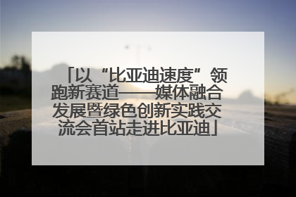 以“比亚迪速度”领跑新赛道——媒体融合发展暨绿色创新实践交流会首站走进比亚迪