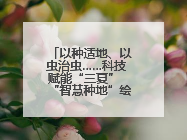 以种适地、以虫治虫……科技赋能“三夏” “智慧种地”绘就好“丰”景