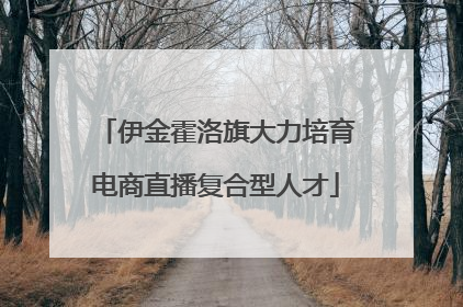 伊金霍洛旗大力培育电商直播复合型人才