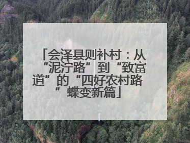 会泽县则补村：从“泥泞路”到“致富道”的“四好农村路”蝶变新篇