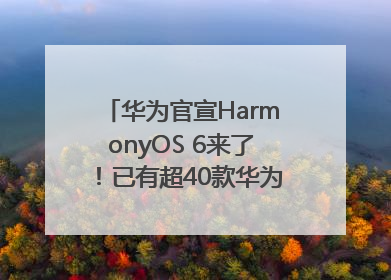 华为官宣HarmonyOS 6来了！已有超40款华为终端搭载鸿蒙5，开发者突破800万