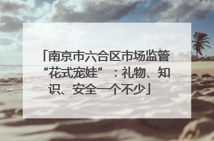 南京市六合区市场监管“花式宠娃”：礼物、知识、安全一个不少