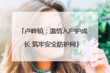卢峰镇：温情入户护成长 筑牢安全防护网
