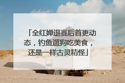 全红婵退赛后首更动态，钓鱼遛狗吃美食，还是一样古灵精怪