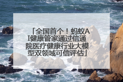 全国首个！蚂蚁AI健康管家通过信通院医疗健康行业大模型双领域可信评估