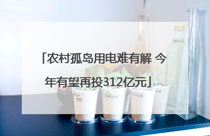 农村孤岛用电难有解 今年有望再投312亿元