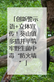 创新警示语+立体宣传！葵山镇多措并举筑牢野生菌中毒“防火墙”