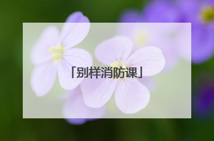 别样消防课