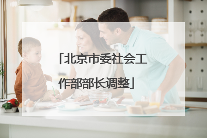 北京市委社会工作部部长调整