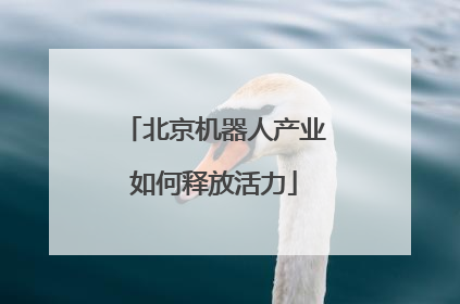 北京机器人产业如何释放活力
