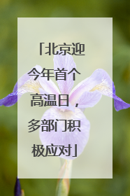北京迎今年首个高温日，多部门积极应对